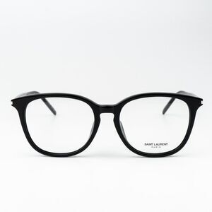 NEW Saint Laurent SL724/F 001 Black Oval Women Eyeglasses